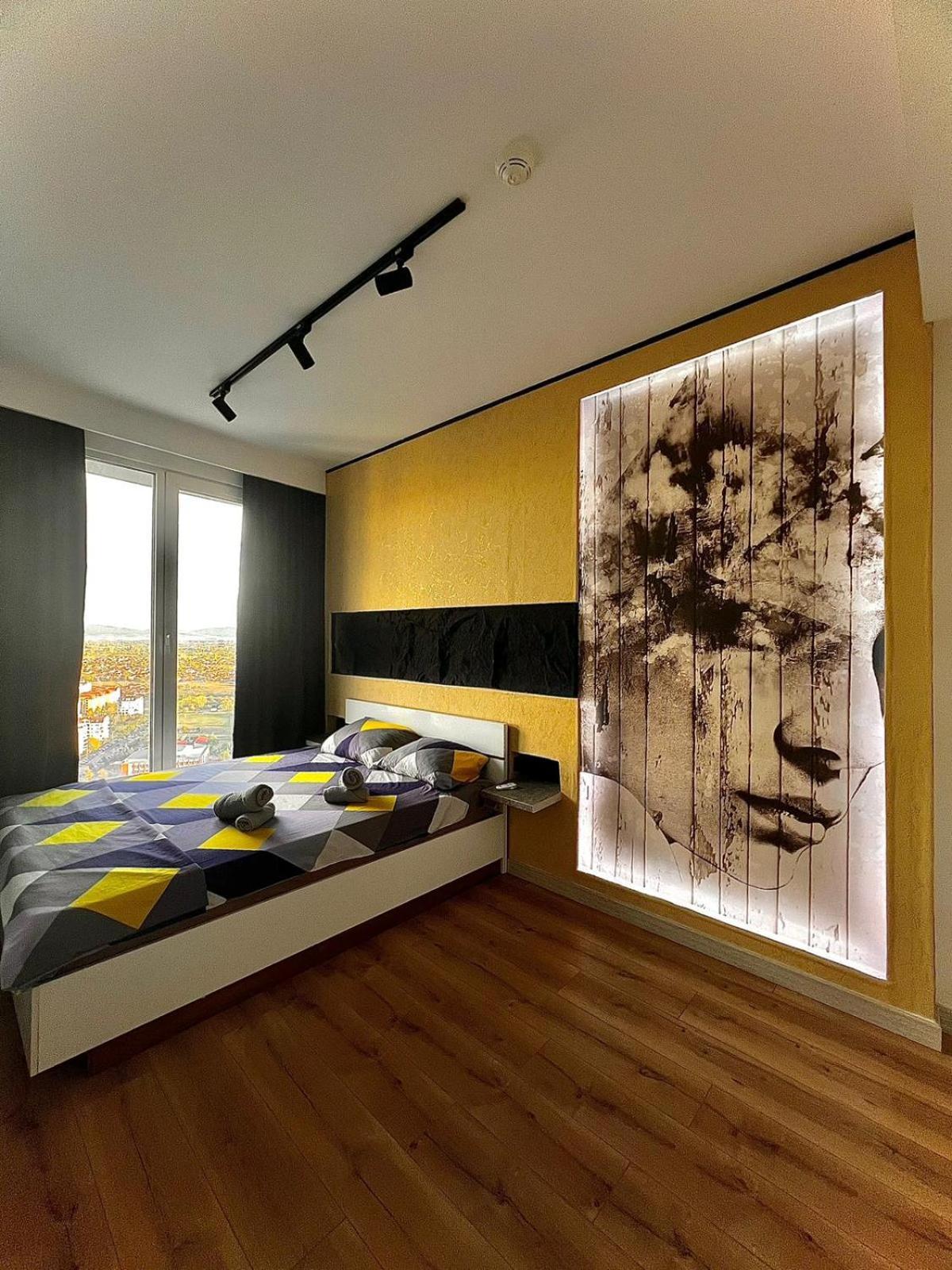 Alfred Sky Smart Apartment 29Th Spa Included Skopje Exteriör bild