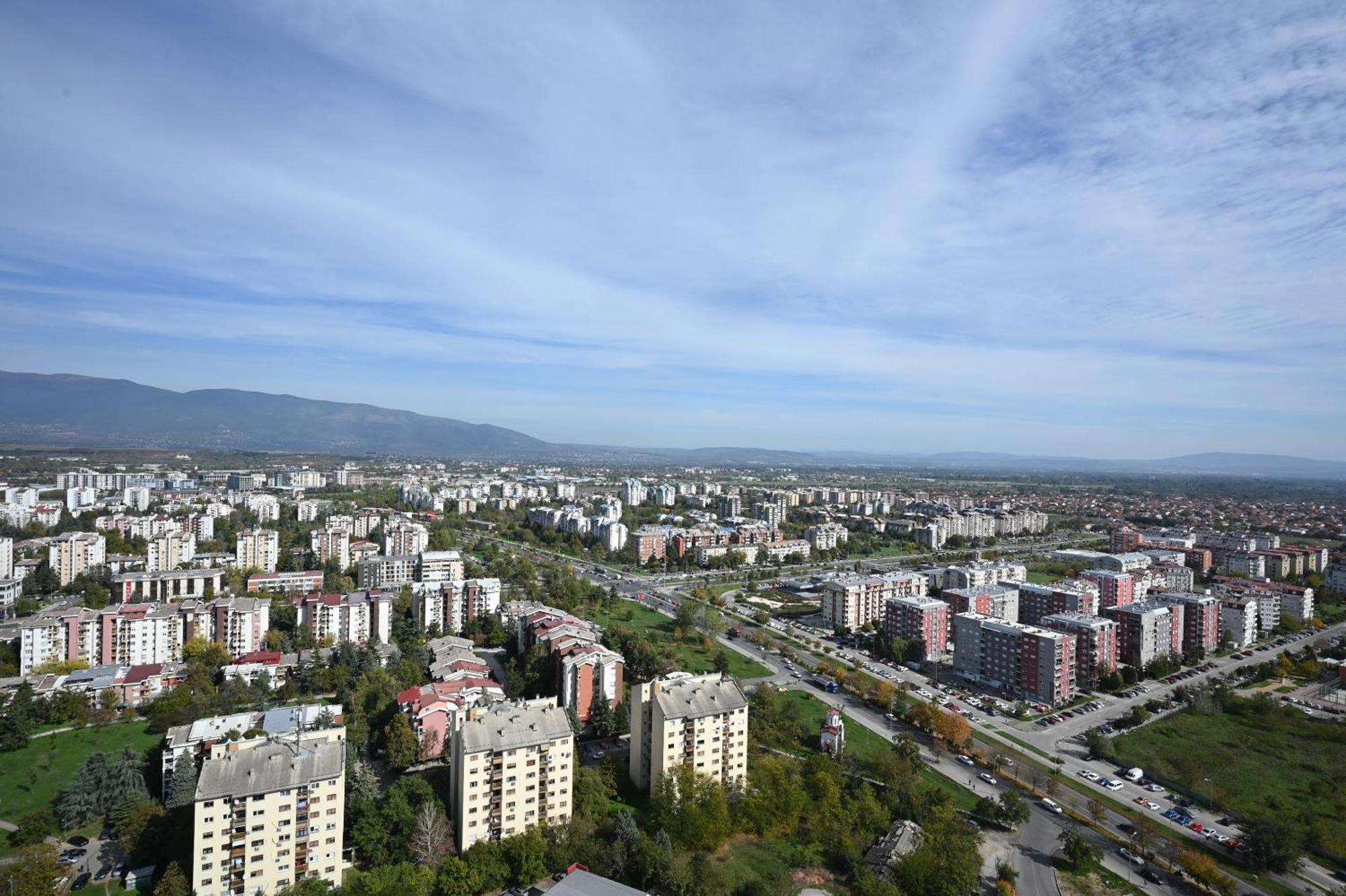Alfred Sky Smart Apartment 29Th Spa Included Skopje Exteriör bild